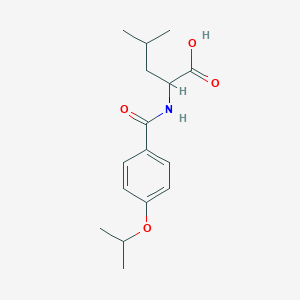 molecular formula C16H23NO4 B3855345 N-(4-isopropoxybenzoyl)leucine 