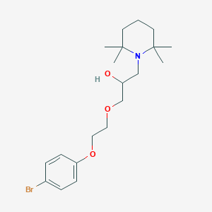 1-[2-(4-Bromophenoxy)ethoxy]-3-(2,2,6,6-tetramethyl-1-piperidinyl)-2-propanol
