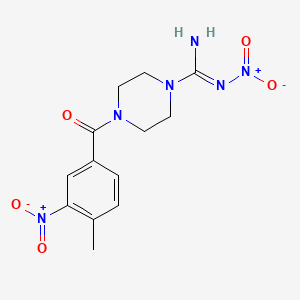 4-(4-methyl-3-nitrobenzoyl)-N'-nitro-1-piperazinecarboximidamide