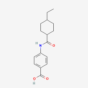 molecular formula C16H21NO3 B3855408 4-{[(4-ethylcyclohexyl)carbonyl]amino}benzoic acid 