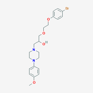 1-[2-(4-Bromanylphenoxy)ethoxy]-3-[4-(4-methoxyphenyl)piperazin-1-yl]propan-2-ol;hydrochloride
