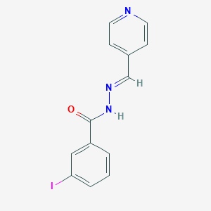 molecular formula C13H10IN3O B3855416 3-iodo-N'-(4-pyridinylmethylene)benzohydrazide 
