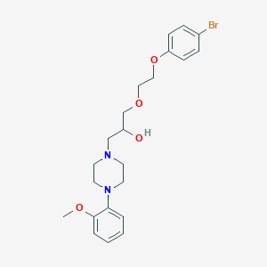 molecular formula C22H29BrN2O4 B385542 1-[2-(4-Bromophenoxy)ethoxy]-3-[4-(2-methoxyphenyl)-1-piperazinyl]-2-propanol 