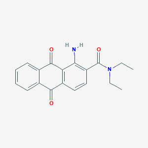 1-amino-N,N-diethyl-9,10-dioxo-9,10-dihydro-2-anthracenecarboxamide