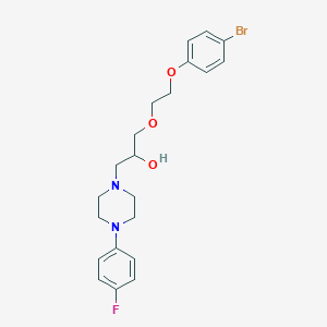 molecular formula C21H26BrFN2O3 B385544 1-[2-(4-Bromophenoxy)ethoxy]-3-[4-(4-fluorophenyl)-1-piperazinyl]-2-propanol 
