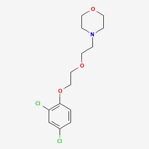 molecular formula C14H19Cl2NO3 B3855445 4-{2-[2-(2,4-dichlorophenoxy)ethoxy]ethyl}morpholine 