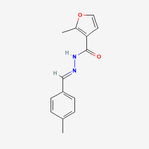molecular formula C14H14N2O2 B3855456 2-methyl-N'-(4-methylbenzylidene)-3-furohydrazide 
