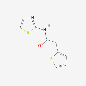 molecular formula C9H8N2OS2 B3855494 N-1,3-thiazol-2-yl-2-(2-thienyl)acetamide 
