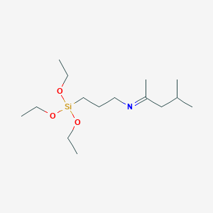 molecular formula C15H33NO3Si B038555 1-Propanamine, N-(1,3-dimethylbutylidene)-3-(triethoxysilyl)- CAS No. 116229-43-7