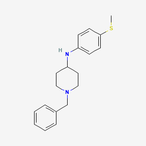 molecular formula C19H24N2S B3855521 1-benzyl-N-[4-(methylthio)phenyl]-4-piperidinamine 