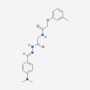 N-(2-{2-[4-(dimethylamino)benzylidene]hydrazino}-2-oxoethyl)-2-(3-methylphenoxy)acetamide