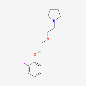 molecular formula C14H20INO2 B3855543 1-{2-[2-(2-iodophenoxy)ethoxy]ethyl}pyrrolidine 