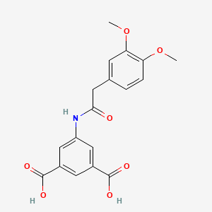 5-{[(3,4-dimethoxyphenyl)acetyl]amino}isophthalic acid