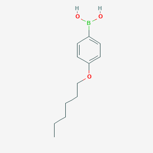 molecular formula C12H19BO3 B038556 4-己氧基苯硼酸 CAS No. 121219-08-7