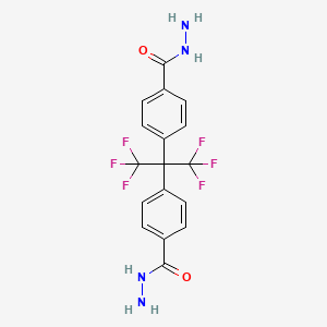 molecular formula C17H14F6N4O2 B3855619 4,4'-(1,1,1,3,3,3-hexafluoro-2,2-propanediyl)dibenzohydrazide 