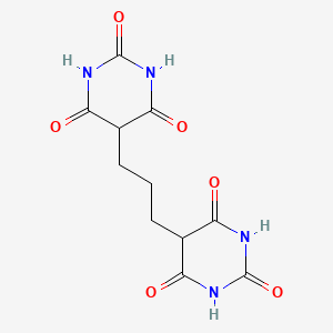 molecular formula C11H12N4O6 B3855657 5,5'-(1,3-propanediyl)di(2,4,6(1H,3H,5H)-pyrimidinetrione) 
