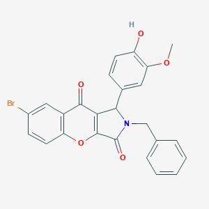 2-Benzyl-7-bromo-1-(4-hydroxy-3-methoxyphenyl)-1,2-dihydrochromeno[2,3-c]pyrrole-3,9-dione