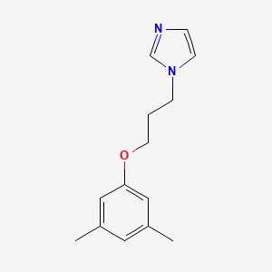 molecular formula C14H18N2O B3855808 1-[3-(3,5-dimethylphenoxy)propyl]-1H-imidazole 