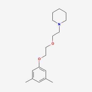 molecular formula C17H27NO2 B3855841 1-{2-[2-(3,5-dimethylphenoxy)ethoxy]ethyl}piperidine 