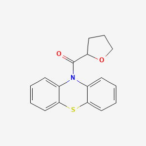 molecular formula C17H15NO2S B3855856 10-(tetrahydro-2-furanylcarbonyl)-10H-phenothiazine 