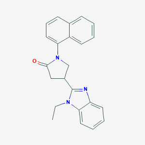 4-(1-Ethylbenzimidazol-2-yl)-1-naphthylpyrrolidin-2-one