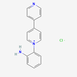 molecular formula C16H14ClN3 B3855873 1-(2-aminophenyl)-4-(4-pyridinyl)pyridinium chloride 