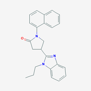 1-(1-naphthyl)-4-(1-propyl-1H-benzimidazol-2-yl)-2-pyrrolidinone