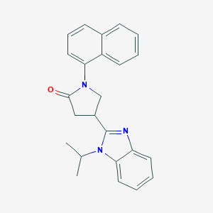 4-(1-isopropyl-1H-benzimidazol-2-yl)-1-(1-naphthyl)-2-pyrrolidinone