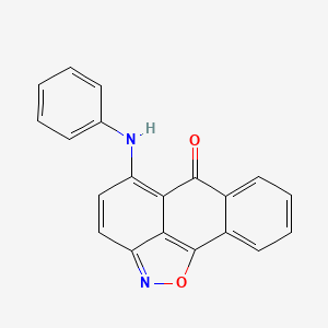 molecular formula C20H12N2O2 B3855954 5-anilino-6H-anthra[1,9-cd]isoxazol-6-one CAS No. 70730-76-6