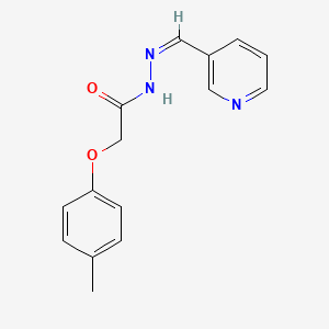 molecular formula C15H15N3O2 B3855956 2-(4-methylphenoxy)-N'-(3-pyridinylmethylene)acetohydrazide 