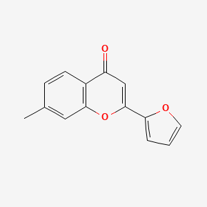molecular formula C14H10O3 B3855976 2-(2-furyl)-7-methyl-4H-chromen-4-one 