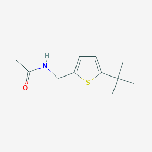 molecular formula C11H17NOS B3855978 N-[(5-tert-butyl-2-thienyl)methyl]acetamide 