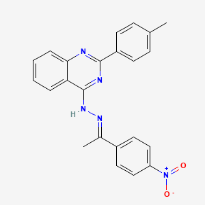 1-(4-nitrophenyl)ethanone [2-(4-methylphenyl)-4-quinazolinyl]hydrazone