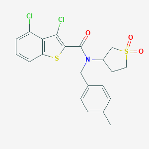 3,4-dichloro-N-(1,1-dioxidotetrahydro-3-thienyl)-N-(4-methylbenzyl)-1-benzothiophene-2-carboxamide