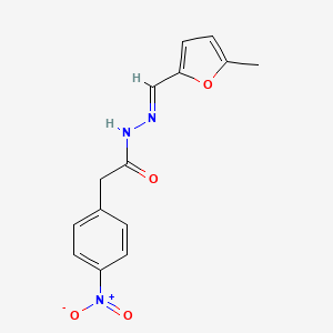 N'-[(5-methyl-2-furyl)methylene]-2-(4-nitrophenyl)acetohydrazide