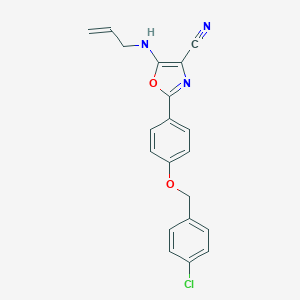 5-(Allylamino)-2-{4-[(4-chlorobenzyl)oxy]phenyl}-1,3-oxazole-4-carbonitrile