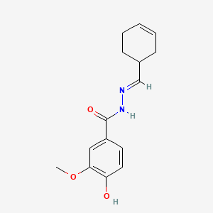 molecular formula C15H18N2O3 B3856078 N'-(3-cyclohexen-1-ylmethylene)-4-hydroxy-3-methoxybenzohydrazide 