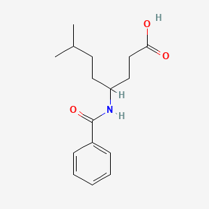 molecular formula C16H23NO3 B3856130 4-(benzoylamino)-7-methyloctanoic acid 