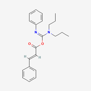 molecular formula C22H26N2O2 B3856137 cinnamoyl N'-phenyl-N,N-dipropylimidocarbamate 