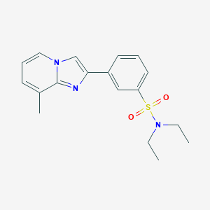 molecular formula C18H21N3O2S B385616 N,N-diethyl-3-(8-methylimidazo[1,2-a]pyridin-2-yl)benzenesulfonamide CAS No. 720671-11-4