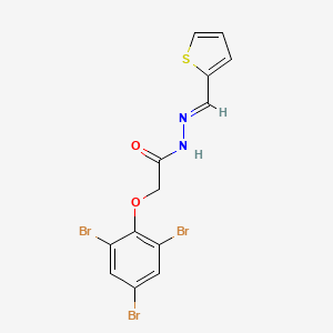 molecular formula C13H9Br3N2O2S B3856184 N'-(2-thienylmethylene)-2-(2,4,6-tribromophenoxy)acetohydrazide 