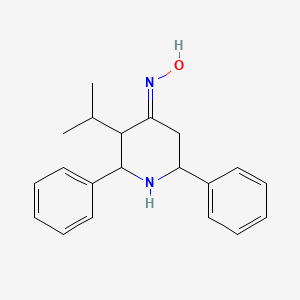 molecular formula C20H24N2O B3856200 3-isopropyl-2,6-diphenyl-4-piperidinone oxime 