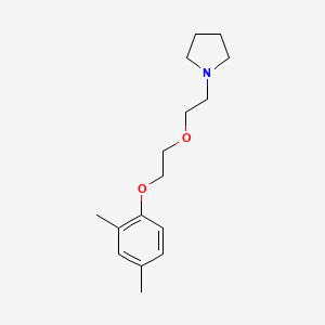molecular formula C16H25NO2 B3856261 1-{2-[2-(2,4-dimethylphenoxy)ethoxy]ethyl}pyrrolidine 