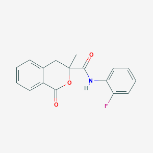 N-(2-fluorophenyl)-3-methyl-1-oxo-3,4-dihydro-1H-isochromene-3-carboxamide