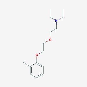 molecular formula C15H25NO2 B3856340 N,N-diethyl-2-[2-(2-methylphenoxy)ethoxy]ethanamine 