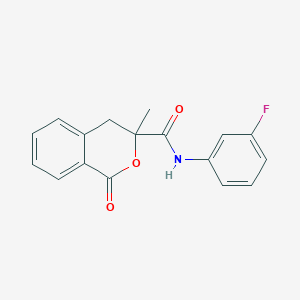 N-(3-fluorophenyl)-3-methyl-1-oxo-3,4-dihydro-1H-isochromene-3-carboxamide