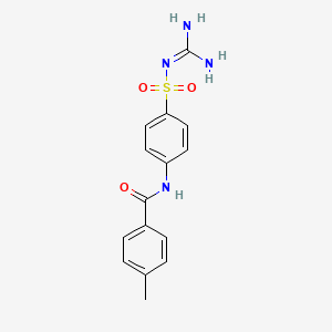 molecular formula C15H16N4O3S B3856382 N-(4-{[(diaminomethylene)amino]sulfonyl}phenyl)-4-methylbenzamide 