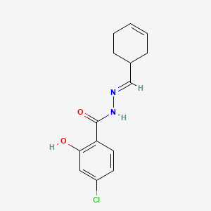 molecular formula C14H15ClN2O2 B3856392 4-chloro-N'-(3-cyclohexen-1-ylmethylene)-2-hydroxybenzohydrazide 