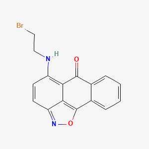 molecular formula C16H11BrN2O2 B3856406 5-[(2-bromoethyl)amino]-6H-anthra[1,9-cd]isoxazol-6-one 