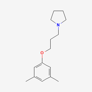 molecular formula C15H23NO B3856416 1-[3-(3,5-dimethylphenoxy)propyl]pyrrolidine 